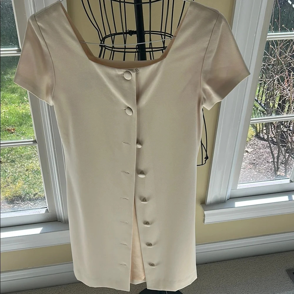 Elegant Cream Dress by Ann Taylor🌿 - Picture 3 of 6